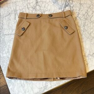 Club Monaco Camel Mini Skirt